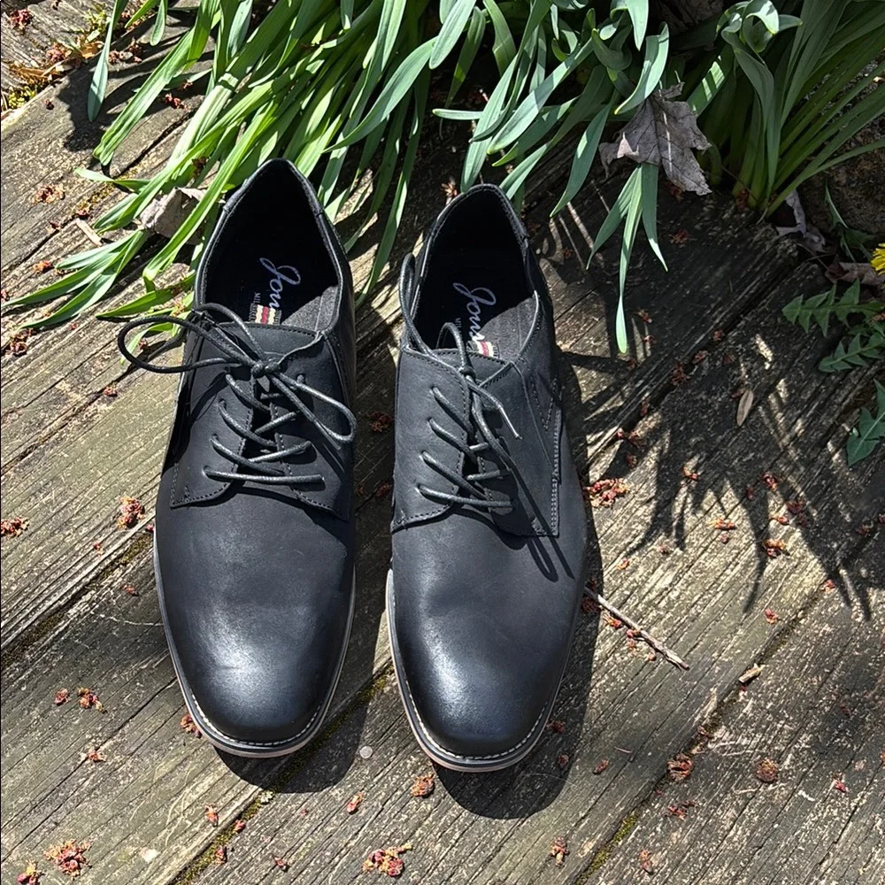 NEW W/ TAGS JONSEN MILAN BLACK LEATHER 9.5